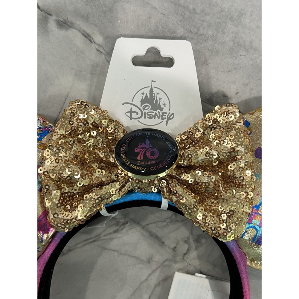 Disneyland 70th Anniversary Mickey Headband‎ Ears New 2025 - Picture 4 of 9